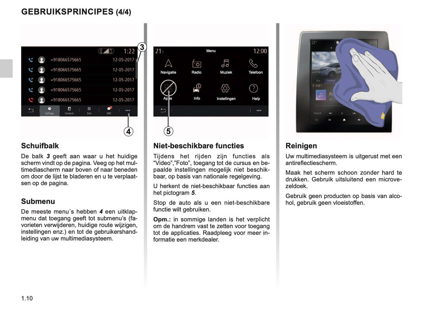 Renault Easy Connect Multimediasystemen Handleiding 04/2019