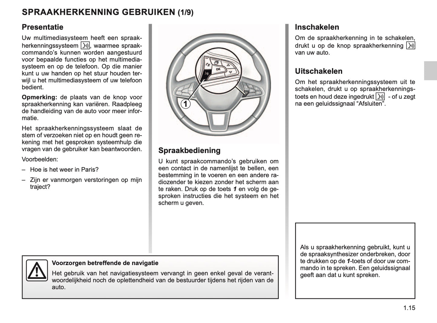 Renault Easy Connect Multimediasystemen Handleiding 04/2019