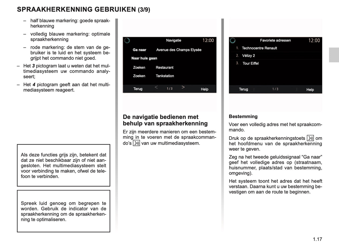 Renault Easy Connect Multimediasystemen Handleiding 03/2020