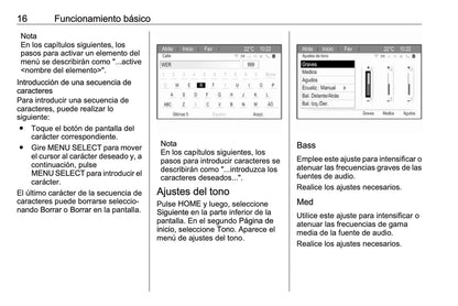 Opel Zafira Manual de infoentretenimiento 2016 - 2019