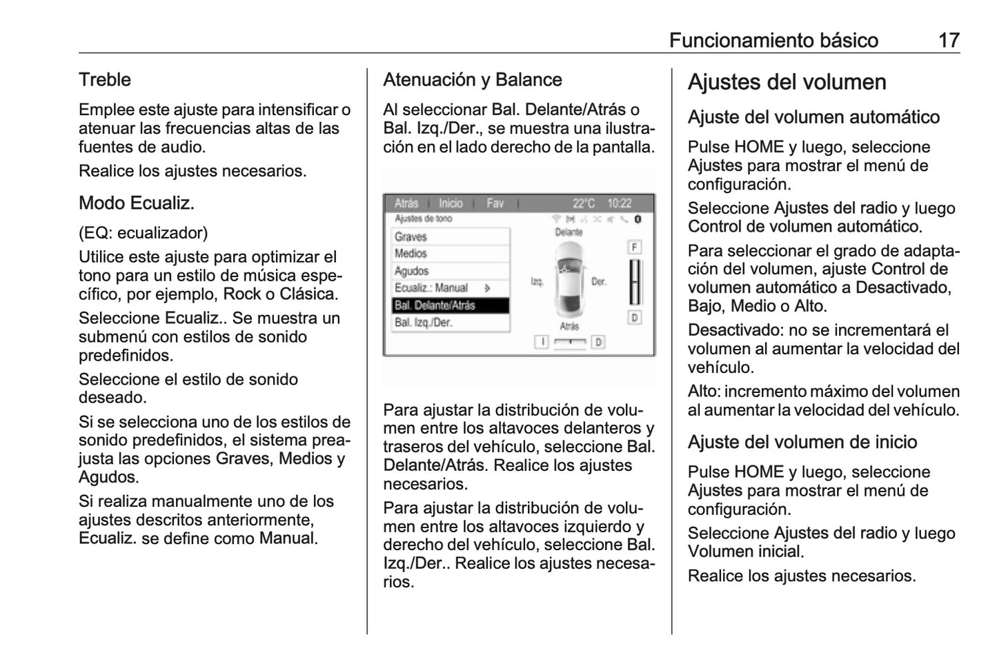 Opel Zafira Manual de infoentretenimiento 2016 - 2019