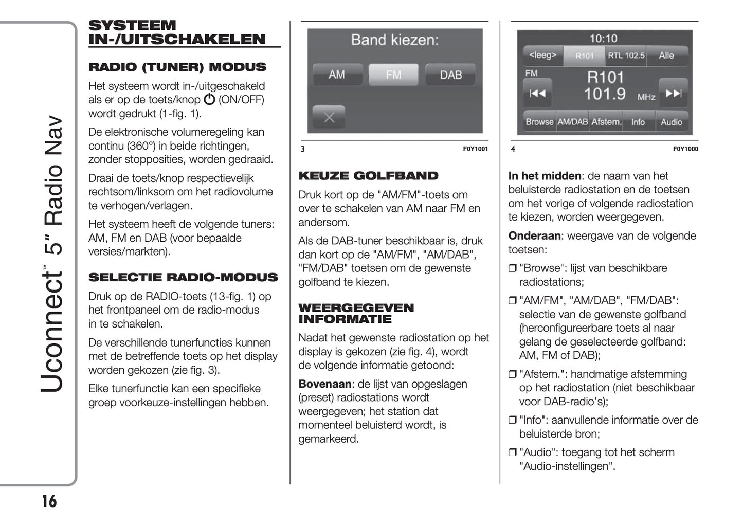 Fiat Ducato Uconnect Radio Nav 5.0 Handleiding