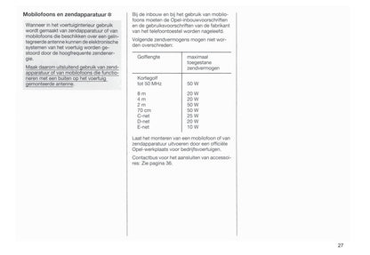 1998-2003 Opel Movano Owner's Manual | Dutch