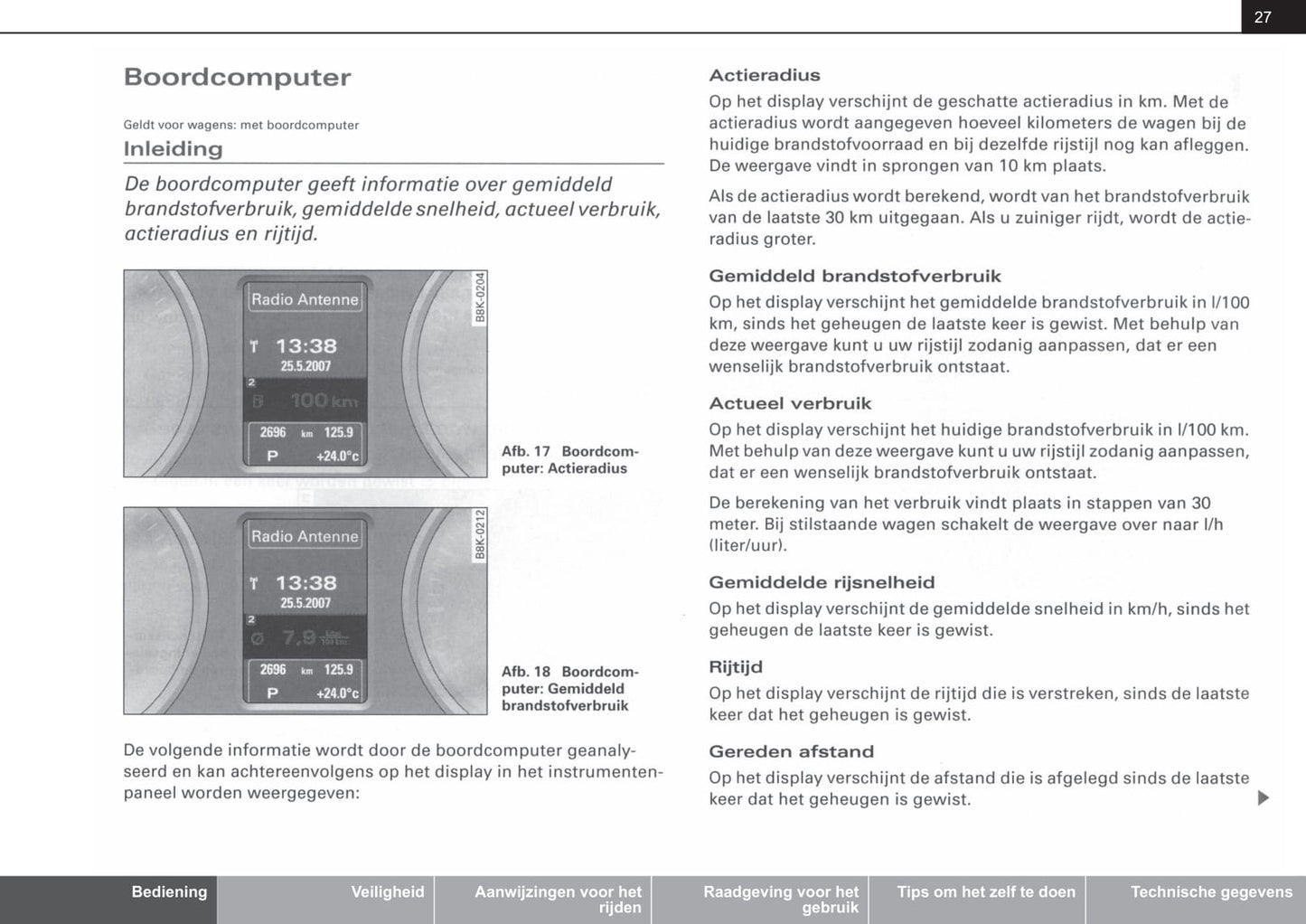 2007-2012 Audi A4 Gebruikershandleiding | Nederlands