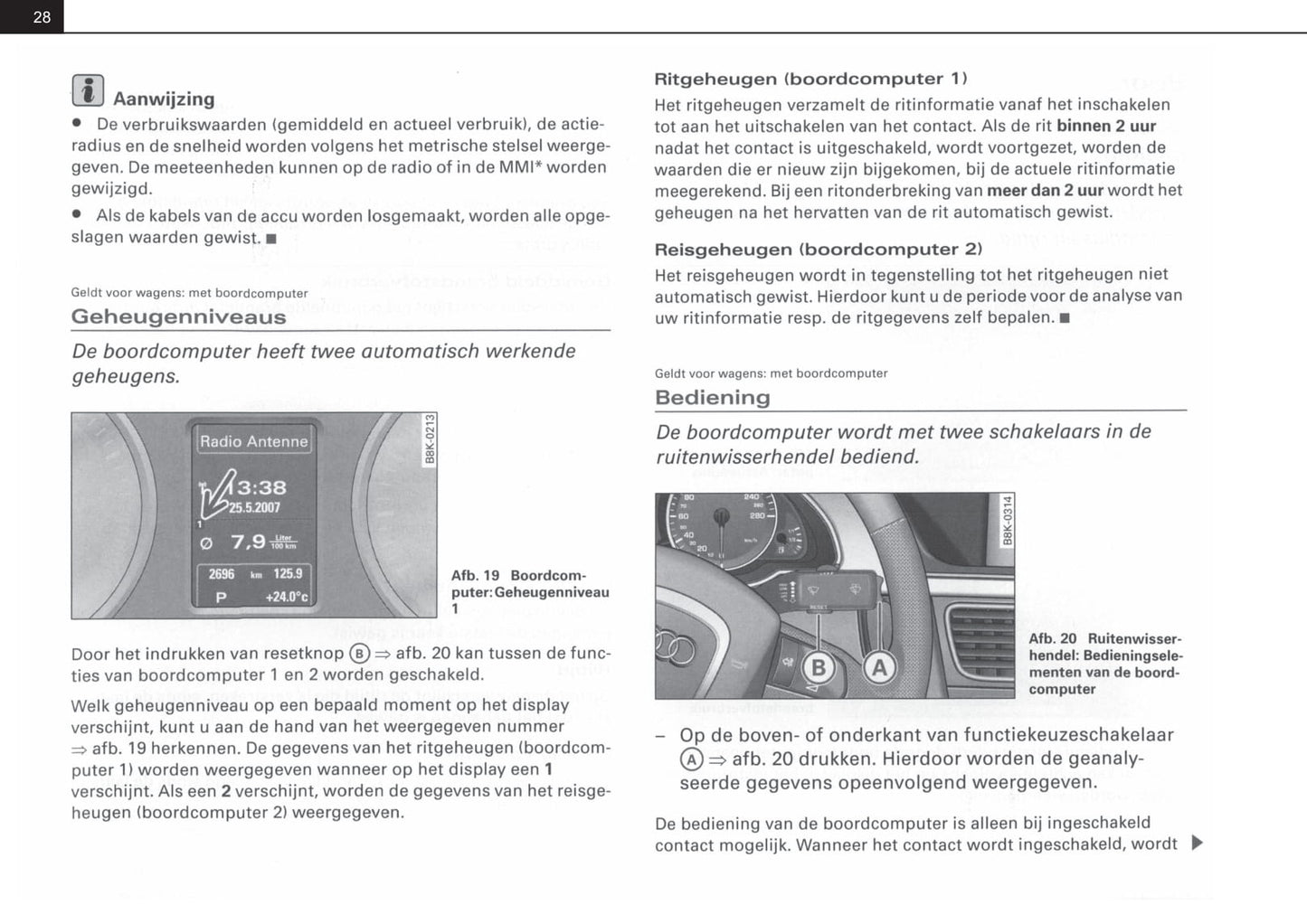 2007-2012 Audi A4 Gebruikershandleiding | Nederlands