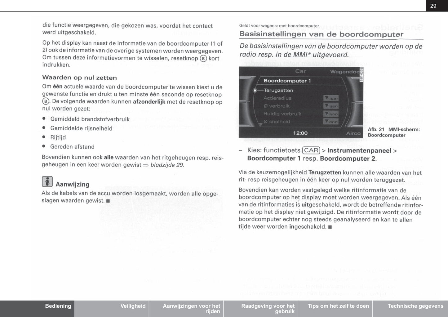 2007-2012 Audi A4 Gebruikershandleiding | Nederlands