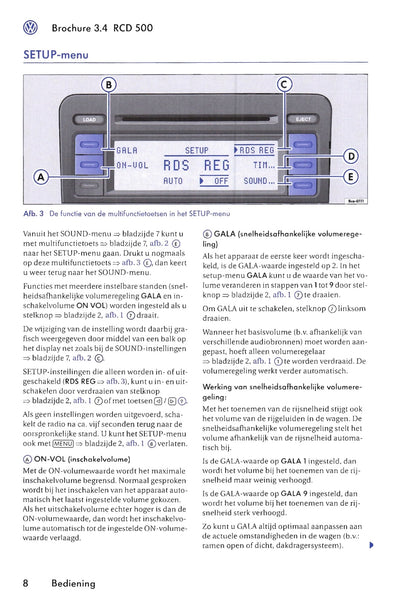 Volkswagen Radio RCD 500 Handleiding 2006