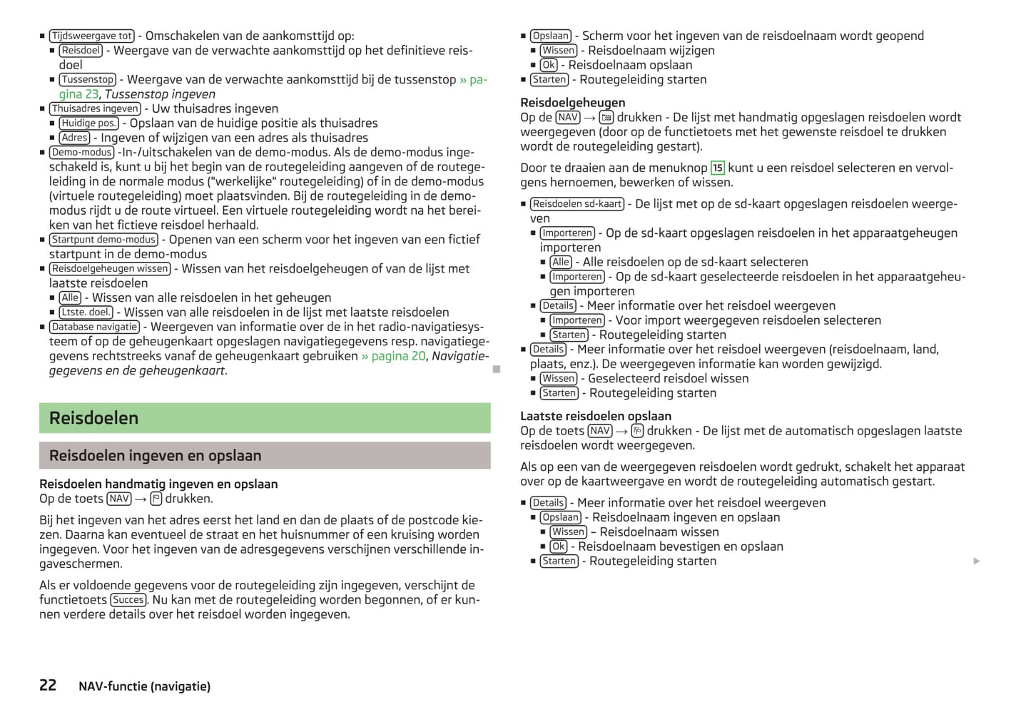 Skoda Amundsen Navigatie Handleiding 2012