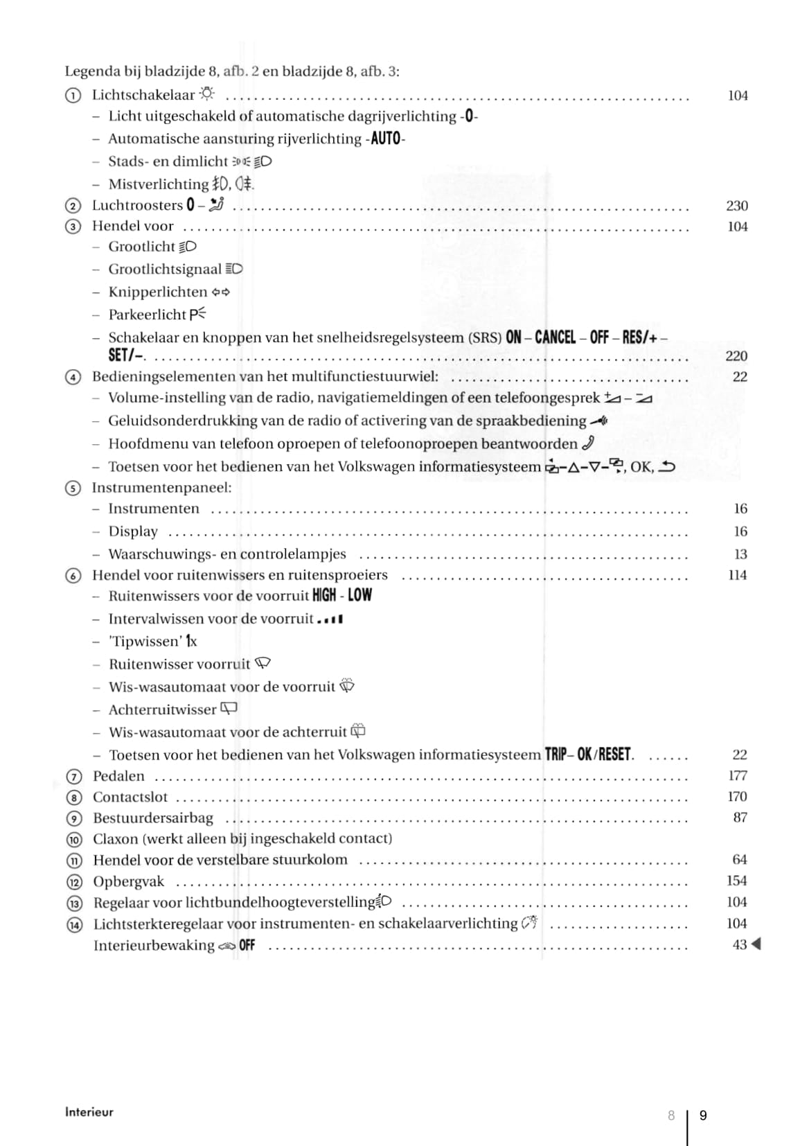 2007-2011 Volkswagen Tiguan Gebruikershandleiding | Nederlands