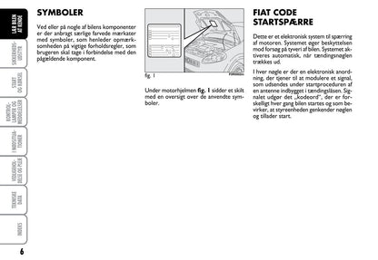 2012-2013 Fiat Linea Owner's Manual | Danish