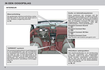 2011-2013 Peugeot 308 CC Manuel du propriétaire | Néerlandais