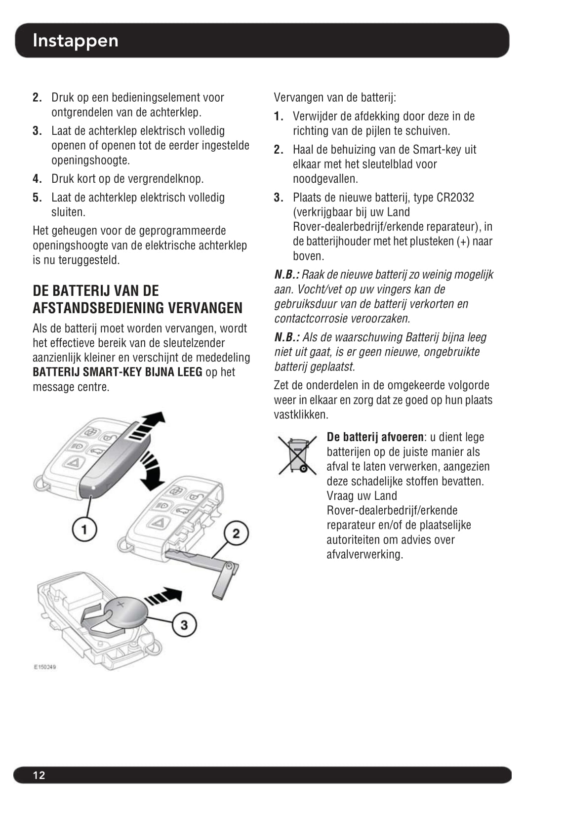 2013-2014 Land Rover Range Rover Sport Owner's Manual | Dutch