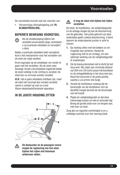 2013-2014 Land Rover Range Rover Sport Owner's Manual | Dutch