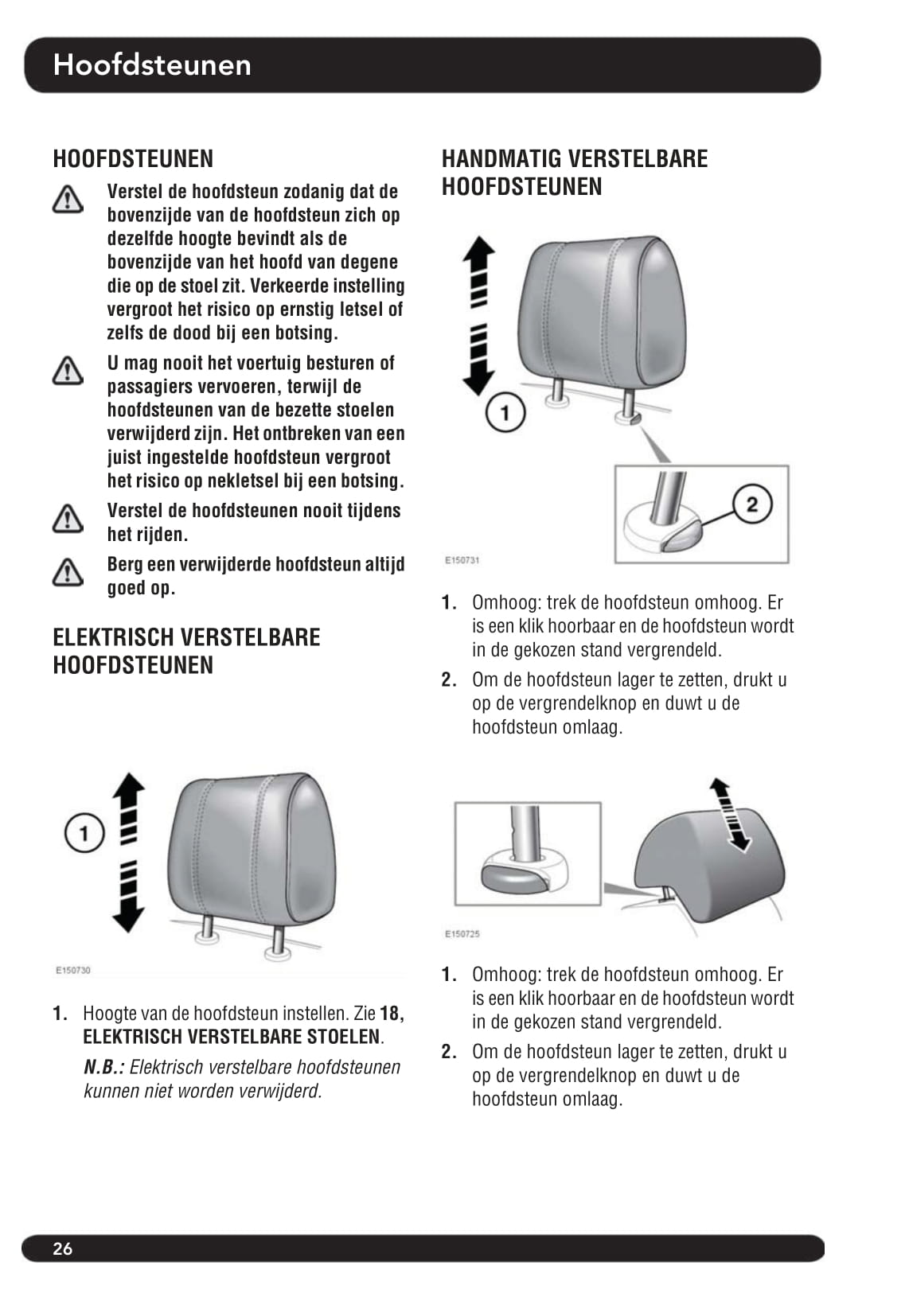 2013-2014 Land Rover Range Rover Sport Owner's Manual | Dutch