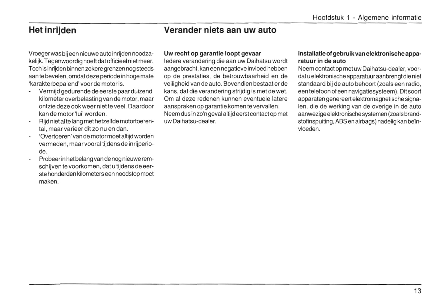 2007-2015 Daihatsu Materia Gebruikershandleiding | Nederlands