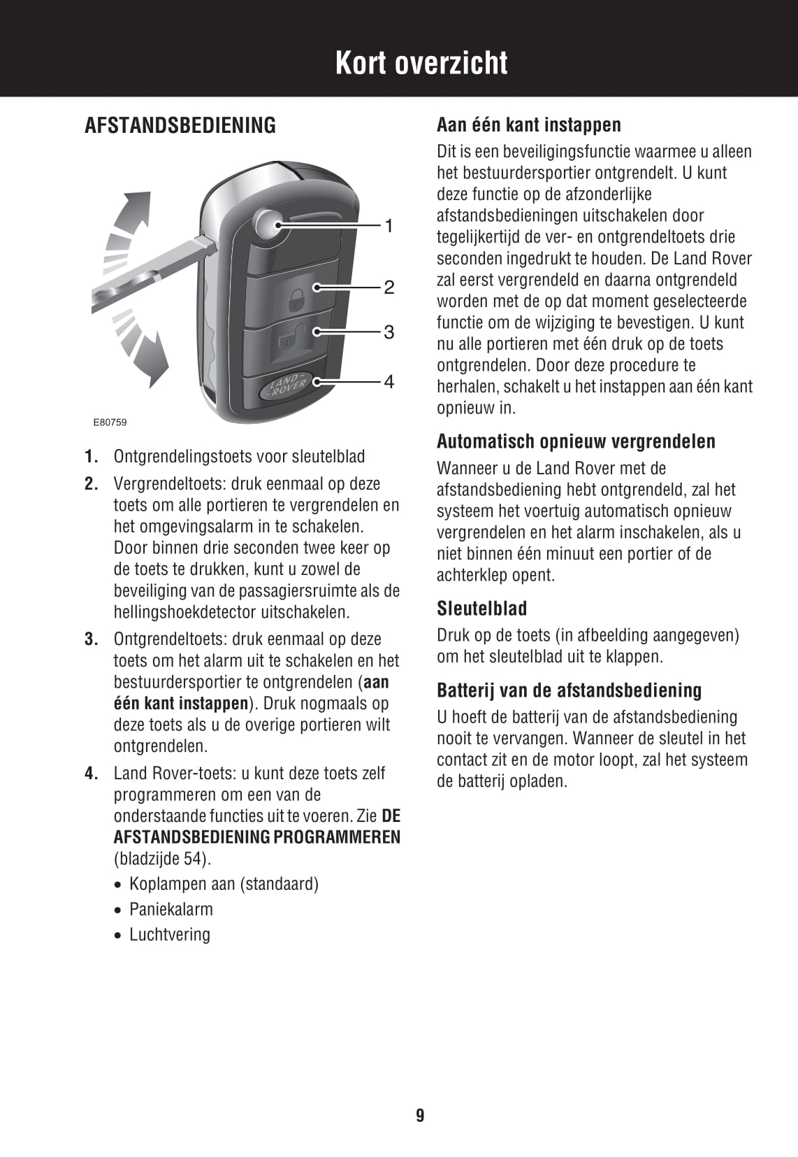 2007-2008 Land Rover Discovery 3 Owner's Manual | Dutch