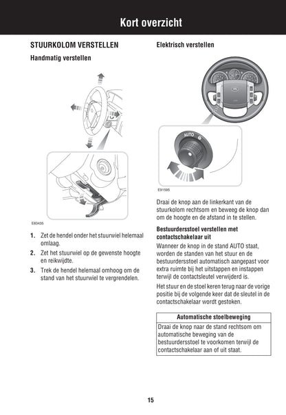 2007-2008 Land Rover Discovery 3 Owner's Manual | Dutch