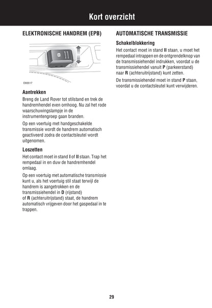 2007-2008 Land Rover Discovery 3 Owner's Manual | Dutch