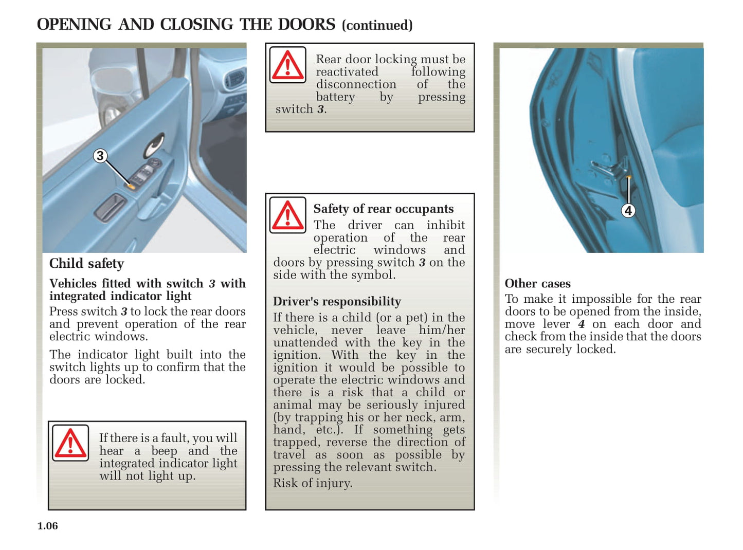 2005-2006 Renault Modus Owner's Manual | English