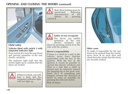 2005-2006 Renault Modus Owner's Manual | English