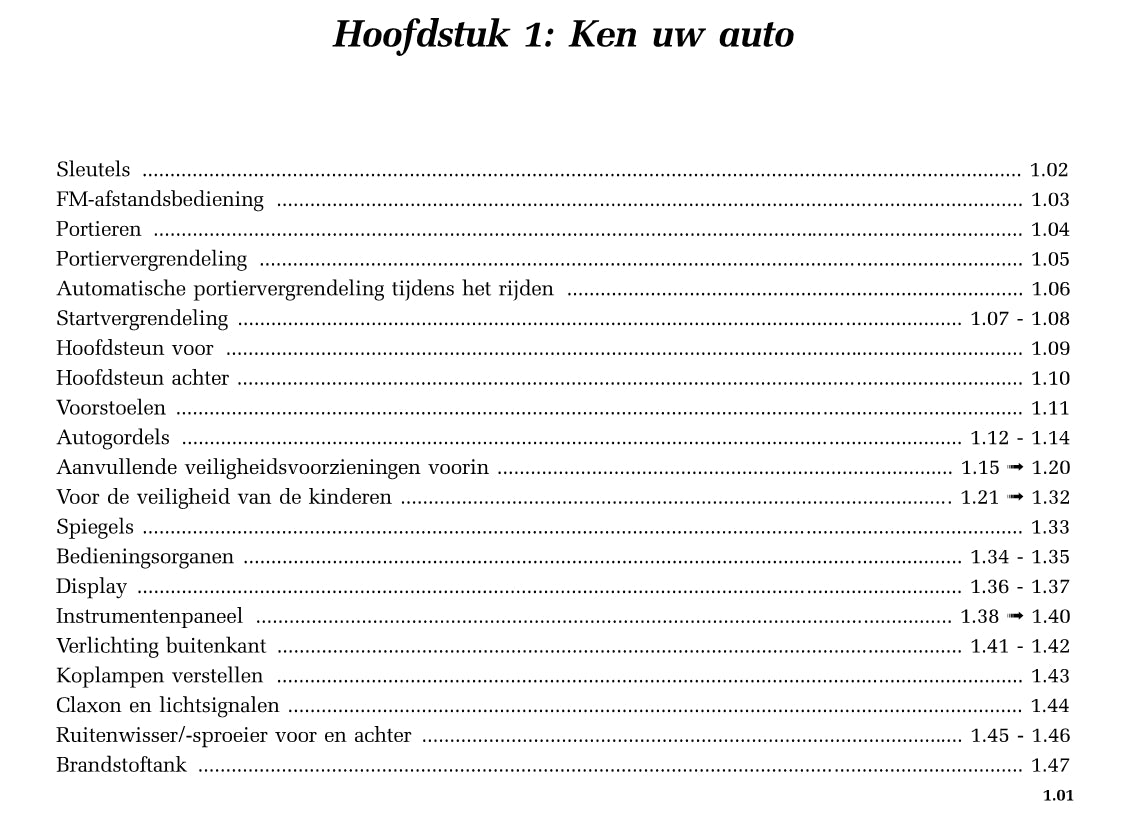 2005-2006 Renault Twingo Gebruikershandleiding | Nederlands