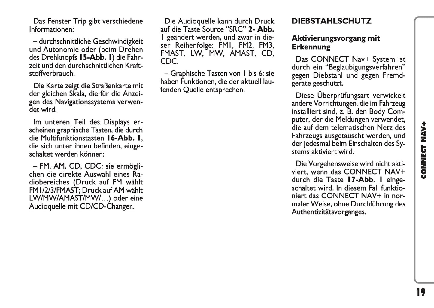 Fiat Panda Connect Nav+ Bedienungsanleitung 2009