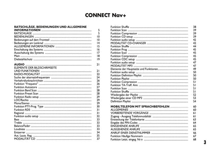 Fiat Panda Connect Nav+ Bedienungsanleitung 2009