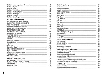 Fiat Panda Connect Nav+ Bedienungsanleitung 2009