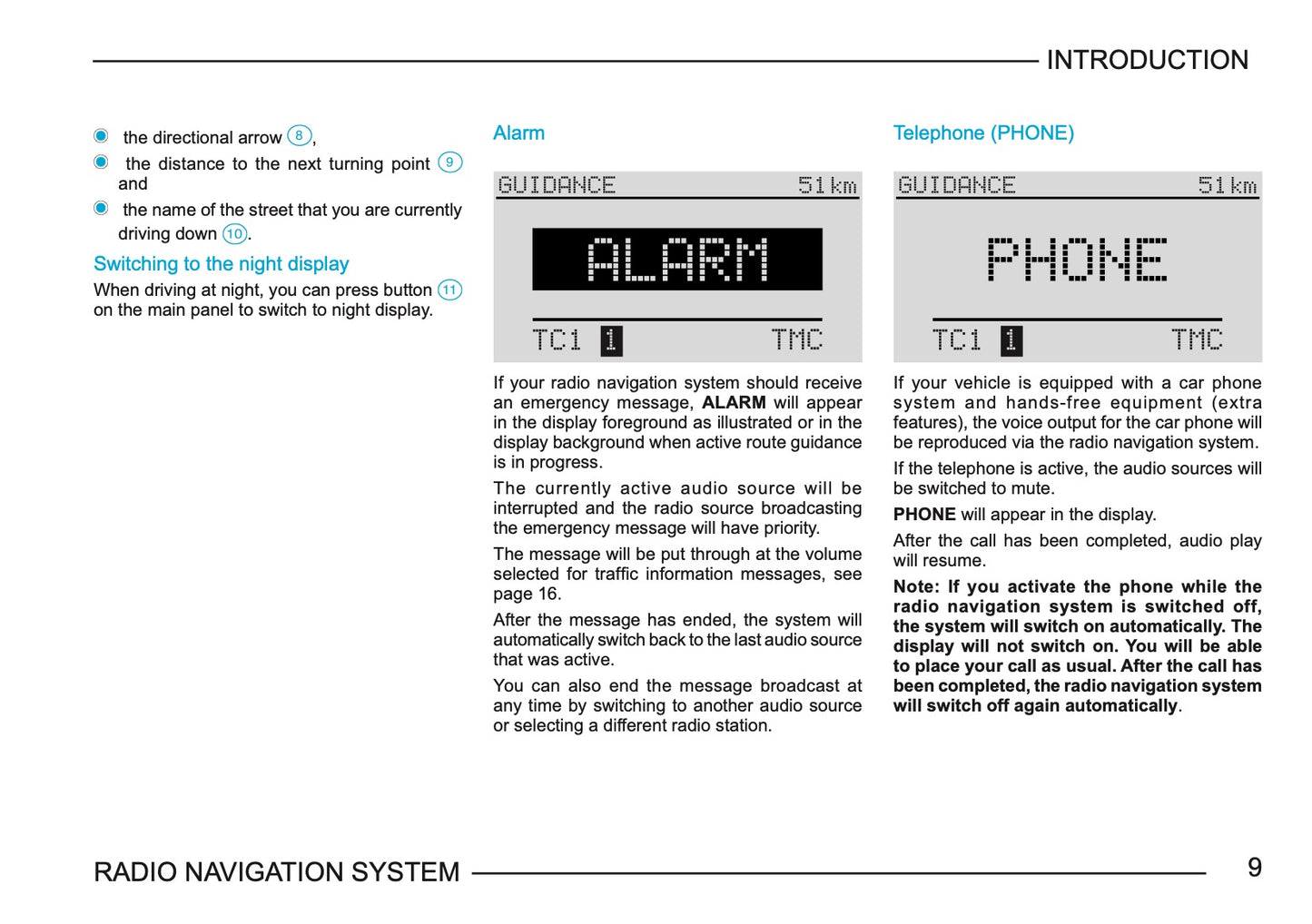 Skoda Radio Navigation System Owner's Manual 2003