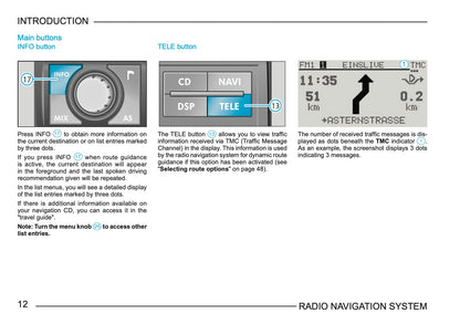 Skoda Radio Navigation System Owner's Manual 2003