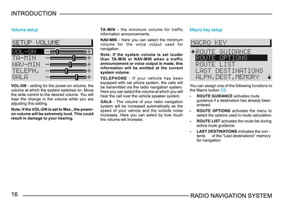 Skoda Radio Navigation System Owner's Manual 2003