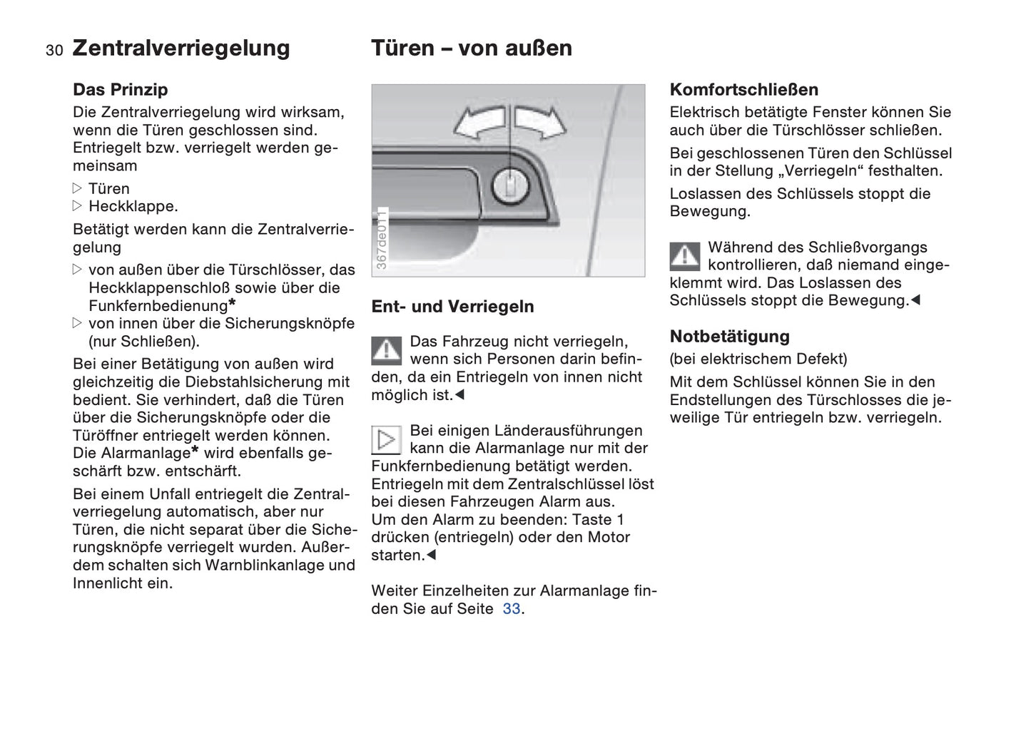 1997-1998 BMW Z3/Z3 M Roadster/Z3 M Coupé Owner's Manual | German