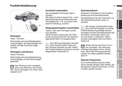 1997-1998 BMW Z3/Z3 M Roadster/Z3 M Coupé Owner's Manual | German