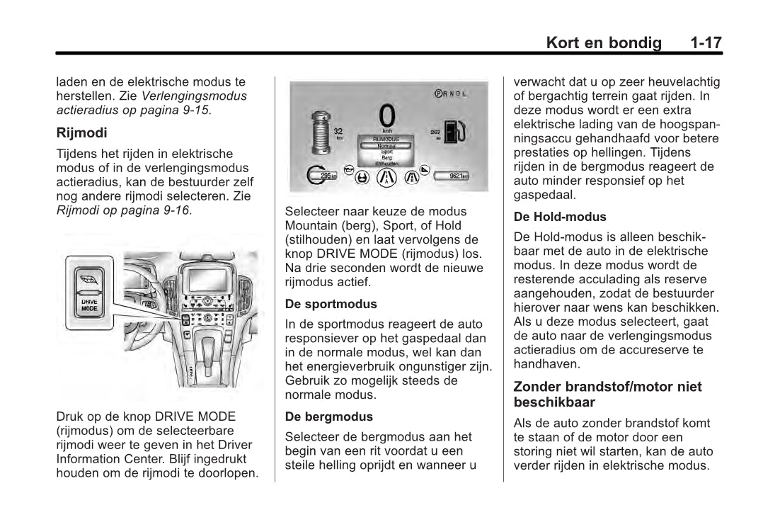 2013 Chevrolet Volt Gebruikershandleiding | Nederlands