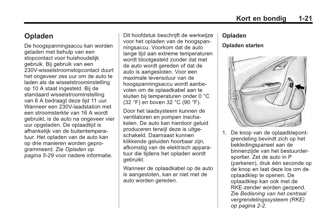 2013 Chevrolet Volt Gebruikershandleiding | Nederlands