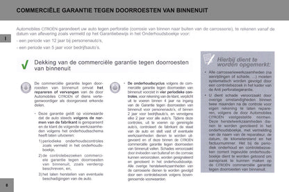 Citroën garantie - en Onderhoudsboekje