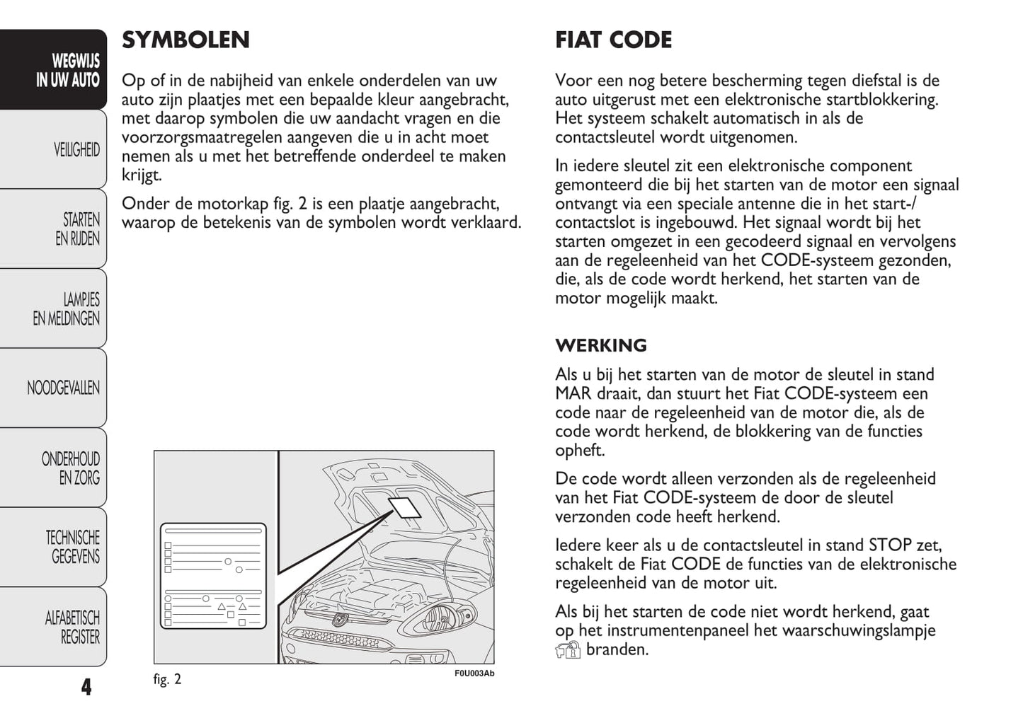 2012-2015 Abarth Punto Bedienungsanleitung | Niederländisch