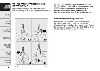 2012-2015 Abarth Punto Bedienungsanleitung | Niederländisch