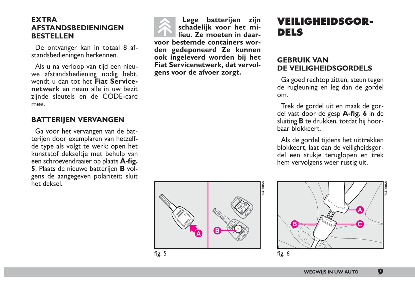 2009-2010 Fiat Doblò Gebruikershandleiding | Nederlands