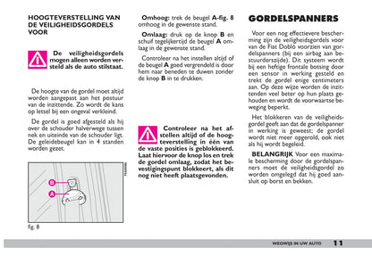 2009-2010 Fiat Doblò Gebruikershandleiding | Nederlands