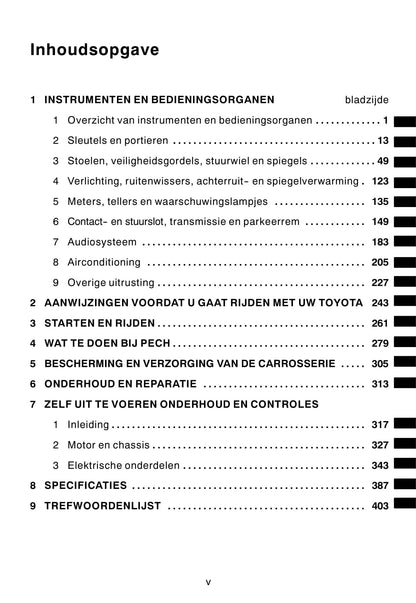 2004-2007 Toyota Corolla Gebruikershandleiding | Nederlands