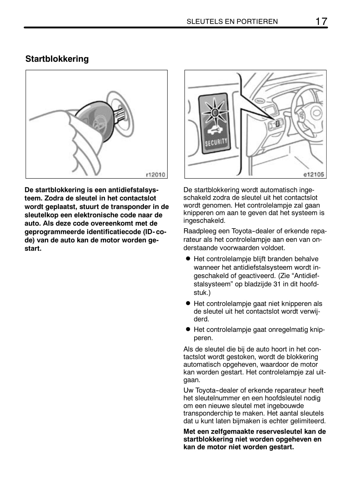 2004-2007 Toyota Corolla Gebruikershandleiding | Nederlands