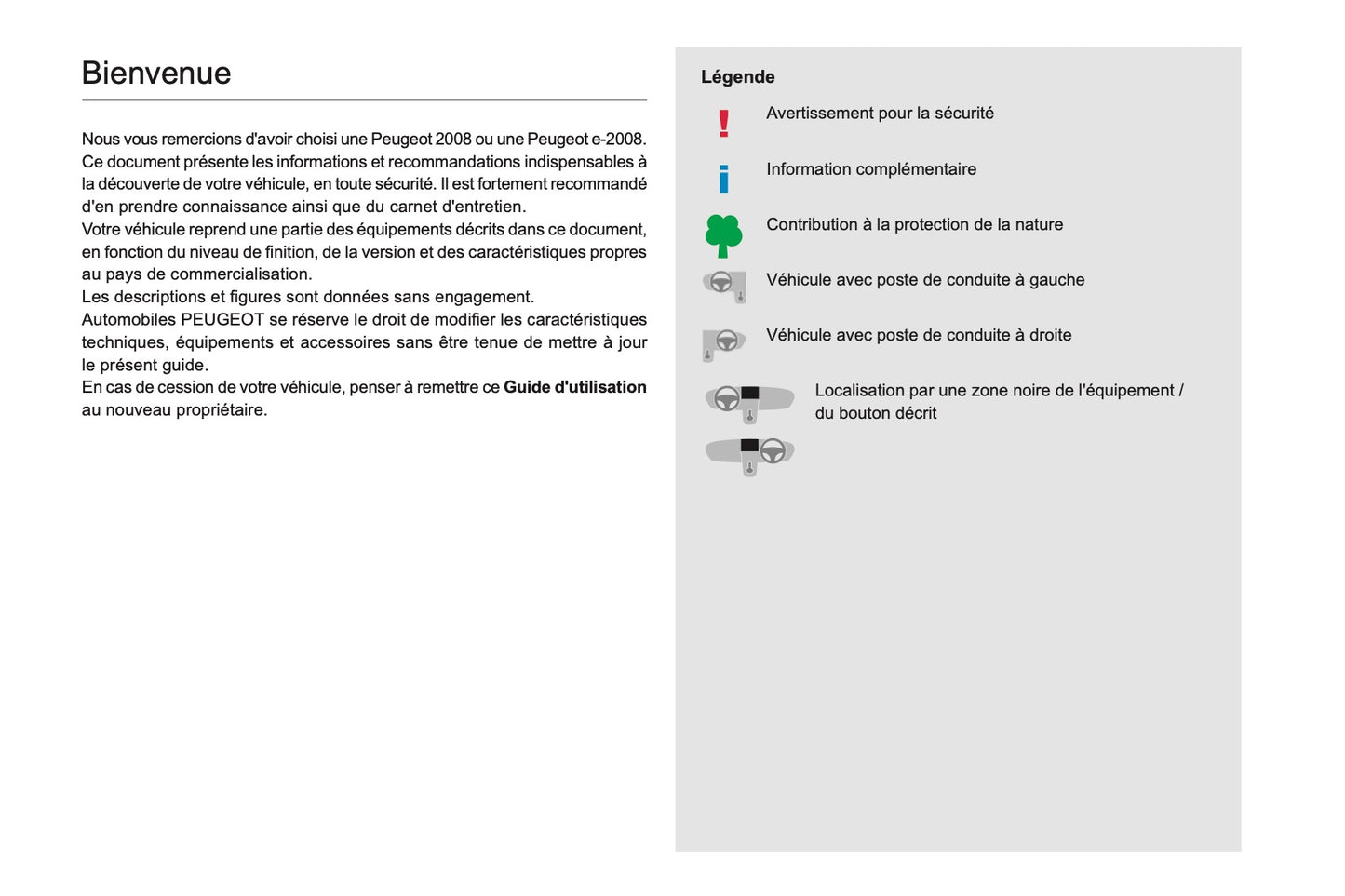 2019-2020 Peugeot 2008 / e-2008 Gebruikershandleiding | Frans