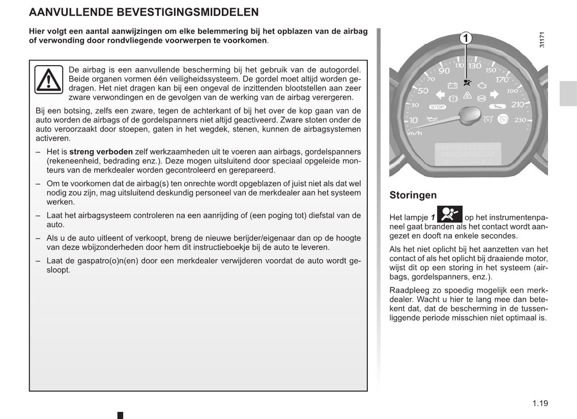 2012-2013 Renault Wind Gebruikershandleiding | Nederlands