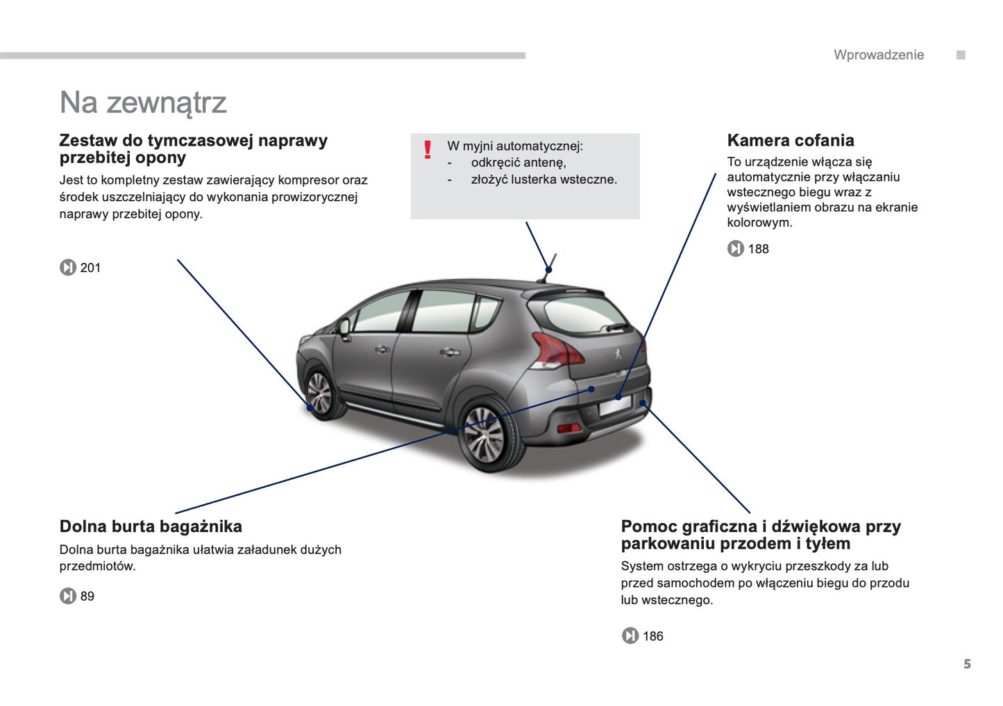 2013-2014 Peugeot 3008 Owner's Manual | Polish