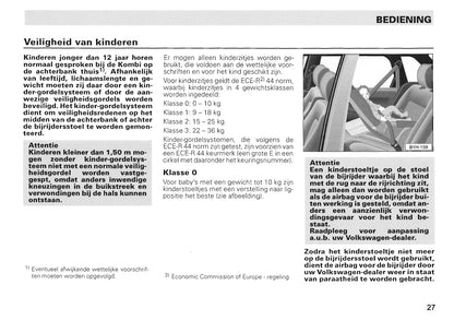 1996-2004 Volkswagen Caddy Gebruikershandleiding | Nederlands