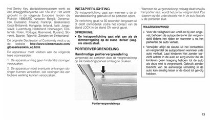 2004-2011 Chrysler 300C Owner's Manual | Dutch