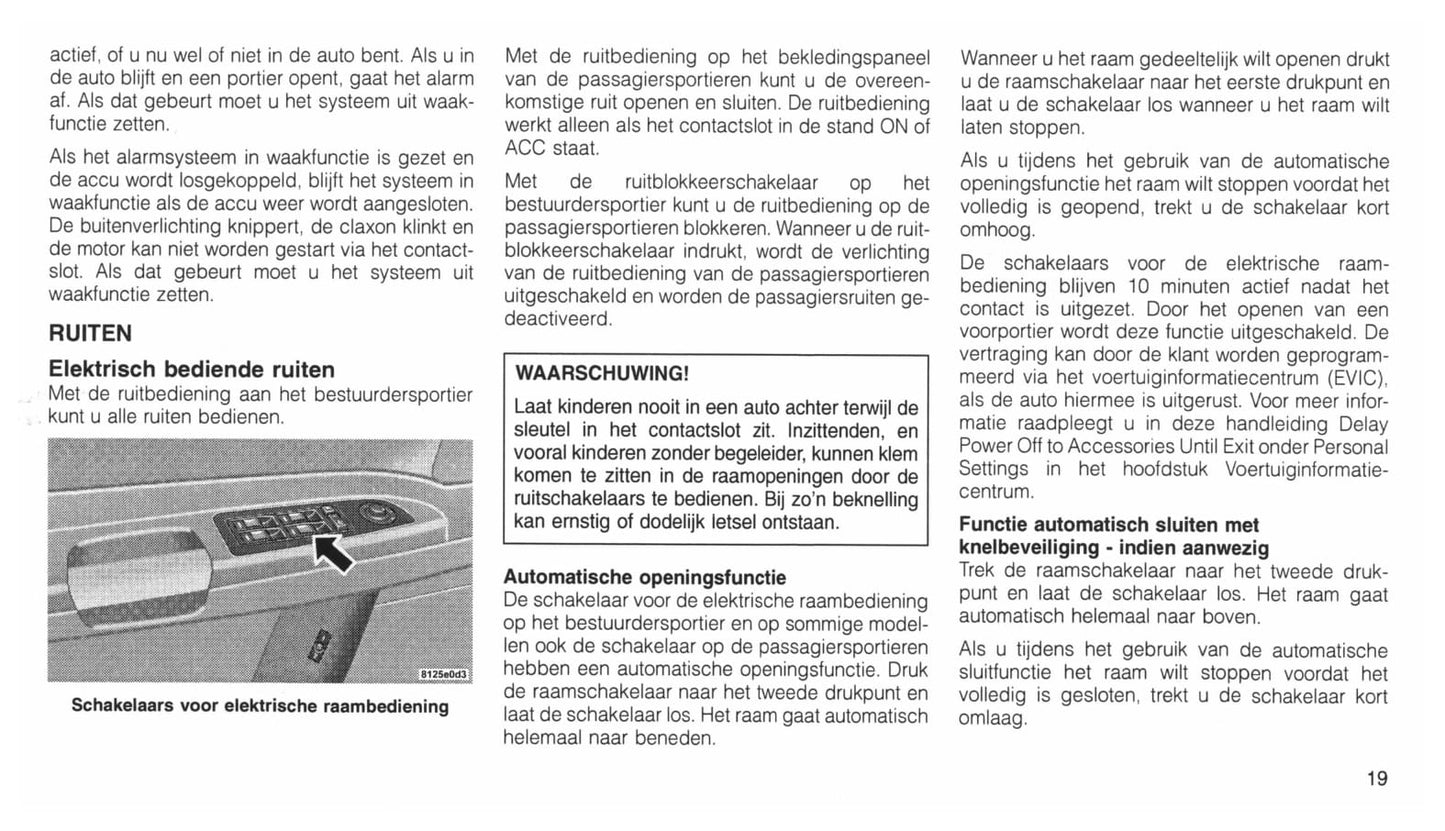 2004-2011 Chrysler 300C Owner's Manual | Dutch