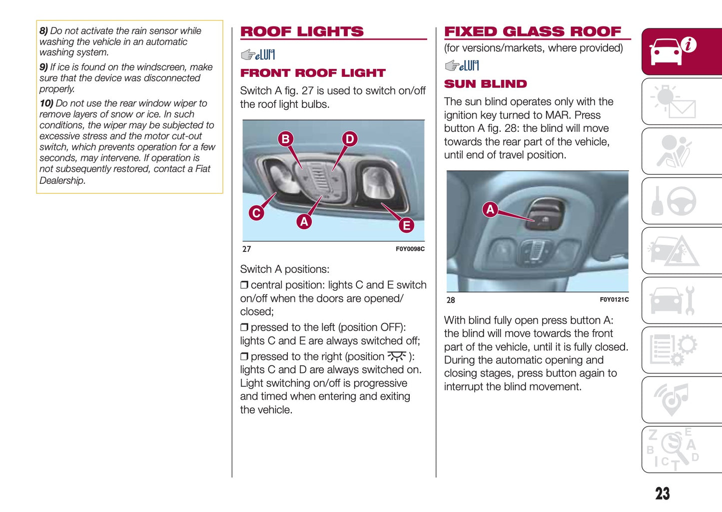 2015-2016 Fiat 500L Owner's Manual | English