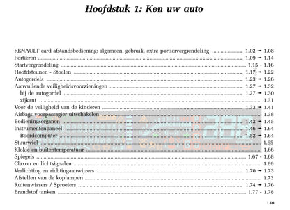 2002-2006 Renault Espace Manuel du propriétaire | Néerlandais